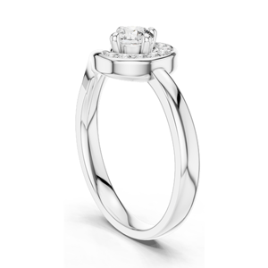 Bague pour femme en diamant de laboratoire 0,39 CT, clarté VVS-VS EF, disponible en or 18 carats, 14 carats, 10 carats et argent 925, rose, jaune, blanc - Product Image 5