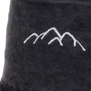 Haute qualité mode 100% coton sergé pierre lavé seau chapeau personnalisé coton sauvage seau chapeau chaîne de montagnes - Product Image 4