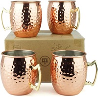 Tasse à café en cuivre pour les amateurs de café de tous les jours magnifiquement conçue avec des tasses en céramique à couvercle anti-fuite résistant aux éclaboussures