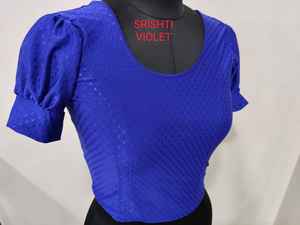 เสื้อเบลาส์สำเร็จรูปพรีเมียม ผ้าด็อบบี้ยืดได้ แขนพอง ทรงพอดีตัว ราคาขายส่งที่ดีที่สุด - Product Image 5