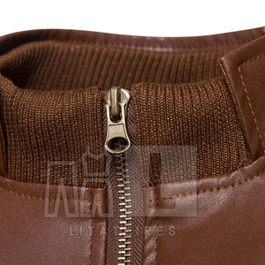 แจ็คเก็ตหนังวัวแท้สำหรับผู้ชาย ออกแบบเองได้ สไตล์ล่าสุด สตรีทแวร์ โลโก้ด้านหน้า สีสันตามสั่ง สำหรับฤดูหนาว เป็นมิตรกับสิ่งแวดล้อม ระบายอากาศได้ดี - Product Image 3