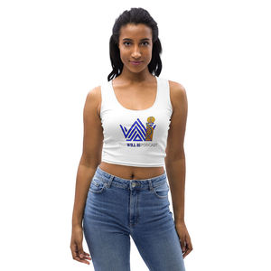 Canottiere Crop Top Spandex e tessuto a manica corta con decorazione stampata - Product Image 1