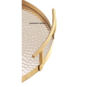 ถาดเสิร์ฟและจานตกแต่งทำจากเหล็กอเนกประสงค์รูปทรงเรขาคณิตทรงกลมที่ทันสมัยสำหรับทุกโอกาส - Product Image 5