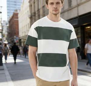 Camiseta para Hombre, Lisa, Holgada, de Manga Corta, Talla Grande, Informal, de Secado Rápido, Ecológica, Transpirable, Nueva Llegada - Product Image 3