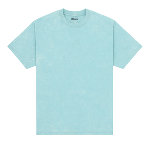 เสื้อยืดผู้ชายสีฟ้าอ่อนทรงหลวม ผ้าฝ้าย 100% สไตล์วินเทจ ลำลอง สตรีทแวร์ เนื้อผ้านุ่ม ระบายอากาศดี เหมาะสำหรับใส่ในชีวิตประจำวันในเมือง - Product Image 2