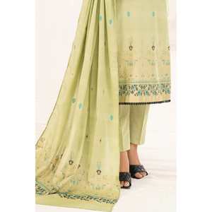 Ensemble de costume jacquard non cousu vert pour femmes, 3 pièces - Product Image 4