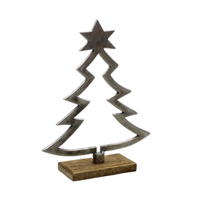 Classic Decorative Luxury Handmade X-Mas <b>Tree</b> With Aluminum/Wood Rough Brass Finished for Home Decoration - Product Image 5