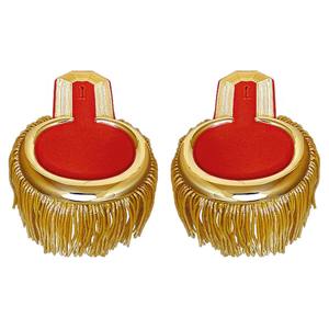 Epaulettes Black Shoulder Board High Quality Embroidered Sew On British <b>Silver</b> Shoulder Board with <b>Silver</b> Bullion Epaulette - Product Image 3