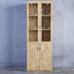 THS68012 ตู้เก็บเอกสารประตูไม้ MDF สไตล์มินิมอล 80x40x220 ซม. ล็อคได้ ปรับได้ ใช้ในสำนักงาน ไม้ยางพารา - Product Image 5