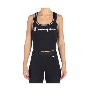 Champion Everyday <b>Crop</b> Tank Girls Tank <b>Tops</b> Color: <b>Black</b> 100% Authentic - Product Image 1
