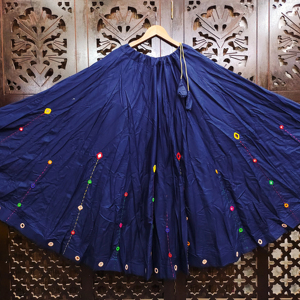 Faldas acampanadas de algodón de rayón puro pesado de alta demanda con parte superior en estilo Anarkali para niñas, ropa de fiesta informal para festivales de bodas - Product Image 1