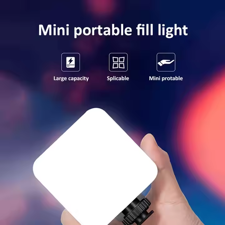 Hongdak Portable Light 3 Brightness Level Mini Rechargeable Led Light Selfie Phone Ring Light Live Stream