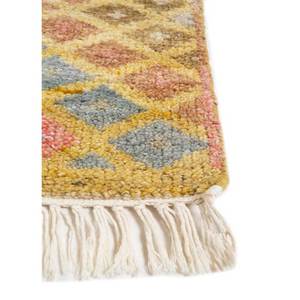 Erbe AKWL-1289 Hand Knotted <b>Wool</b> Rug Geometric Abstract Pattern for Home Entryway Living Room Hallway 9x12 Rectangle Kilim Style - Product Image 4