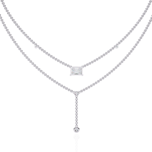 สร้อยคอเพชรแบบหยดน้ำสีทอง10K 14K 18K เครื่องประดับเพชรที่ปลูกในห้องปฏิบัติการ1.72ct สำหรับสวมใส่ในงานปาร์ตี้ - Product Image 6