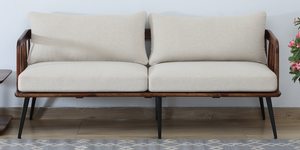 Ensemble de canapés sectionnels modernes personnalisables Lits éponge en tissu à cadre en bois à deux places Utilisation intérieure réglable et durable pour les villas et les hôtels - Product Image 2