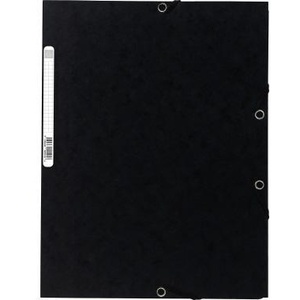 Exacompta DIN A4 400g/m Black Colored Chipboard <b>Portfolio</b> File <b>Folder</b> - Product Image 1