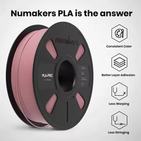 Filamento de Impresión 3D Numakers de la Mejor Calidad, PLA Pro Atomic Rosa de 1.75mm, Bobina de 1kg para Alta Precisión, Duradero y Resistente a Altas Temperaturas