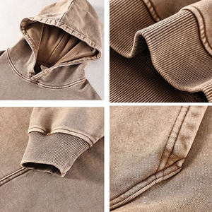 Pull à capuche lavé personnalisé Vintage Stone Acid Washed Hoodies - Product Image 2