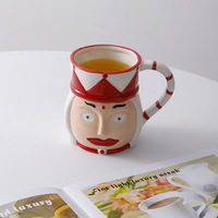 Tasse en céramique Batteur de Noël Casse-Noisette Dolomite Café Thé Chaud Cacao Tasse XMAS Festive Winter Holidays Cute Milk Cookies