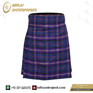 Kilt Escocés de Tartán, Kilt Utilitario Personalizado con Tirantes de Algodón Híbrido, Proveedor Mayorista de Kilt Personalizado - Product Image 5