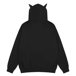 Sudaderas con capucha con cremallera personalizadas para hombre, logotipo personalizado de cara completa, sudaderas con capucha de lana de algodón 100%, sudaderas con capucha informales de gran tamaño para hombre, ropa de calle - Product Image 5