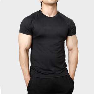 Sıkı fit sıkıştırma t shirt erkekler spor egzersiz eğitimi koşu atletik spor baz katman nefes nem esneklik üst - Product Image 1