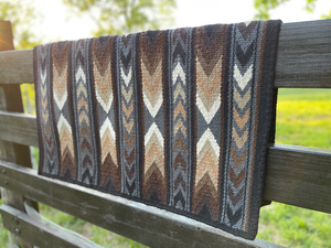 Western Show Horse Saddle Blanket Diseño de Nueva Zelanda Manta de sillín de lana hecha a mano Top Wool Saddle Pad Size - Product Image 2