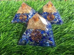 Venta al por mayor Natural lapislázuli pirámide REIKI meditación piedra semipreciosa para la decoración del hogar Feng Shui energía piedra amor - Product Image 2