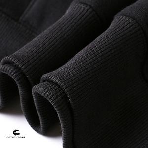 Meilleur prix pull-over hommes sweats à capuche couleur unie respirant coton mélangé mode polaire haute qualité prix d'usine nouveauté - Product Image 2