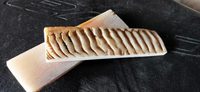 Plaques de corne de buffle faites sur mesure en tailles fabriquées à partir de corne de buffle naturelle, idéales pour la fabrication de montures de lunettes en couleur pêche
