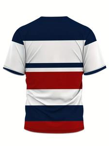 Conjunto de Pantalones Cortos y Camiseta Personalizados para Hombre, Cuello Redondo, Poliéster/Algodón Transpirable, Impresión Serigráfica, Alta Calidad, Venta al Por Mayor - Product Image 3