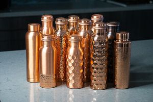 Botellas de agua de cobre Vintage para beber directamente para hervir agua para regalos de negocios para uso en automóviles y oficinas - Product Image 2