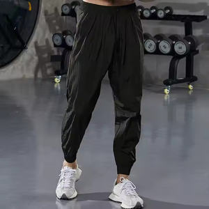 <b>Men</b> Lightweight Nylon <b>Pants</b> Quick Dry Joggers Sweatpants Running Workout Trousers Quick Dry Fitness Full Winkle <b>Pants</b> - Product Image 1