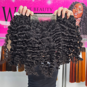 Livraison directe paquets de cheveux birmans bouclés à double trame vietnamiens bruts à cuticule alignée à un seul donneur 100% cheveux humains - Product Image 4