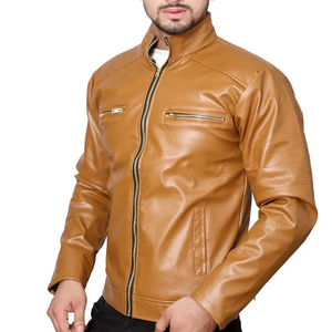 Meilleures vestes de mode en cuir coupe-vent pour hommes en plein air à séchage rapide nouvelle arrivée avec des prix de gros - Product Image 3