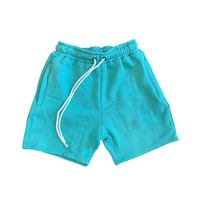 Lightweight 450 GSM Cotton Fleece Gym Wear Breathable Quick Compression Beach <b>Shorts</b> With Pattern Decoration Pockets Men <b>Women</b> - Product Image 1