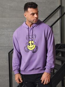 เสื้อฮู้ดดี้โอเวอร์ไซส์ผ้าฟลีซหนานุ่มพิมพ์โลโก้ตามสั่งสำหรับผู้ชาย สไตล์สตรีทแวร์ | ผู้ผลิตสินค้าขายส่งสำหรับฤดูหนาว - Product Image 5