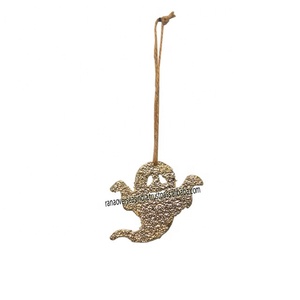 Wholesale Custom Wall Mounted Christmas <b>Ornament</b> Metal Iron <b>Hanging</b> <b>Ornament</b> With Roap for Christmas Decoration - Product Image 3