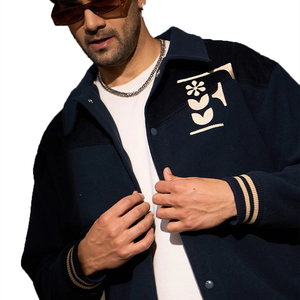 Veste universitaire imperméable à capuche 100% polyester, travail, hiver, décontractée, streetwear, lettreman, stand, haute rue, direct - Product Image 4