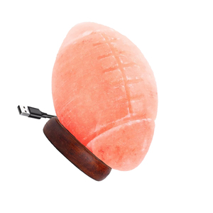Lampe au sel rose de l'Himalaya de haute qualité sculptée dans la conception de ballon de football fait à la main produit d'artisanat naturel Real Touch - Product Image 3