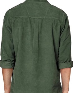 เสื้อเชิ้ตผู้ชายแขนยาวผ้าฝ้าย 100% เป็นมิตรกับสิ่งแวดล้อม สไตล์ลำลอง ไม่หดตัว ทอแบบเรียบ ย้อมสีพื้น เพื่อความสบายและทนทาน - Product Image 2
