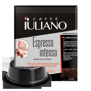 Capsule Caffè Iuliano Espresso Intenso 100 Pezzi - Miscela Amara di Arabica e Robusta per Macchine <span class=keywords><strong>Lavazza</strong></span> Modo Mio - Product Image 3
