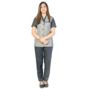 Uniforme de salón de moda con cintura ajustable y material de poliéster suave Uniforme de salón transpirable - Product Image 1