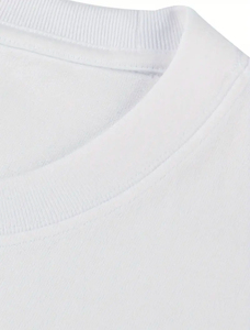 เสื้อยืดคอกลมสีขาวสำหรับผู้ชายเสื้อยืดผ้าฝ้าย100% 280 GSM พิมพ์ลายหน้าจอระบายอากาศได้ดี - Product Image 5