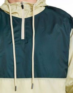 Chaqueta Anorak ligera de la mejor calidad para hombre, cortavientos de nailon repelente al agua con color de retazos - Product Image 3