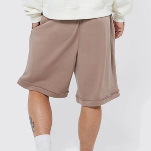 Pantalones cortos de sudadera de lana para hombre de talla grande personalizados Pantalones Cortos Largos sólidos con logotipo personalizado Producto personalizable del fabricante de ropa - Product Image 2