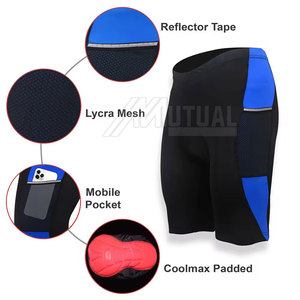 Pantalones cortos de bicicleta atléticos de secado rápido para mujer de etiqueta privada, pantalones cortos elásticos de cintura media con patrón sólido, precio de fábrica para entrenamiento - Product Image 2