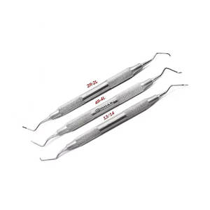 5pc set instruments dentaires MICRO DÉTARTREUR DE FAUCILLE INSTRUMENT DENTAIRE ENDUIT DE SILICONE PARODONTAL ERGONOMIQUE par LOHAR Produits - Product Image 6