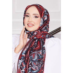 Hijab à motif batik de style modeste -7 - Product Image 2