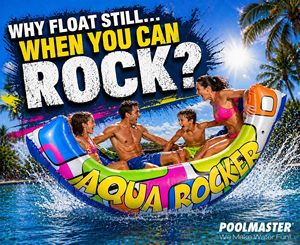 Top Quality Giant <b>Inflatable</b> Aqua Rocker Pool <b>Float</b> Rocking Lounge Raft Multi Person Ride On for Adults Kids Pool Party 88x52in - Product Image 2